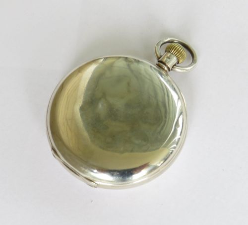 fig 4. 1933 Cyma silver half hunter pocket watch for J W Benson
