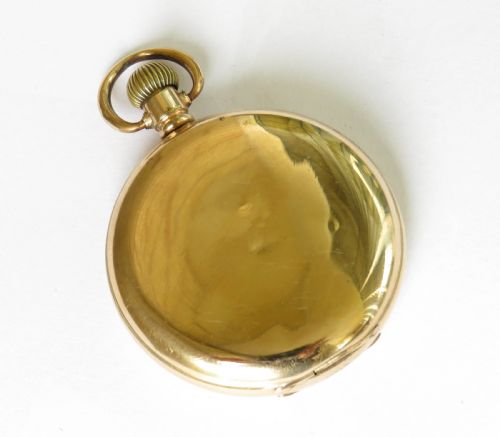 fig 2. Antique Waltham Traveler full hunter pocket watch, 1916