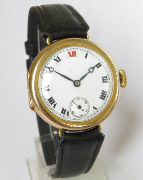Antique 9ct Gold Wrist Watch, 1924