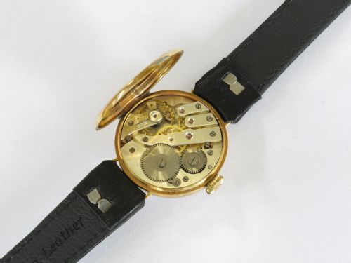 fig 2. Antique 9ct gold wrist watch, 1924