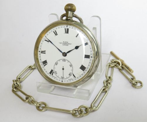 1920s Kays Standard Lever Pocket Watch & Chain