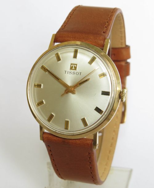 Gents 9ct Gold Tissot Watch, 1965