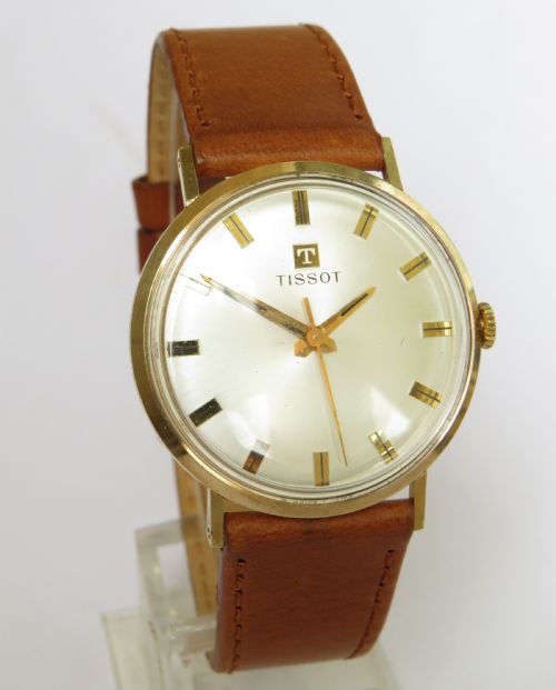 fig 1. Gents 9ct gold Tissot watch, 1965