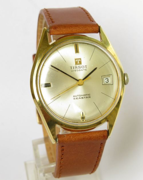 fig 1. Gents Tissot Visodate Seastar wrist watch, 1965
