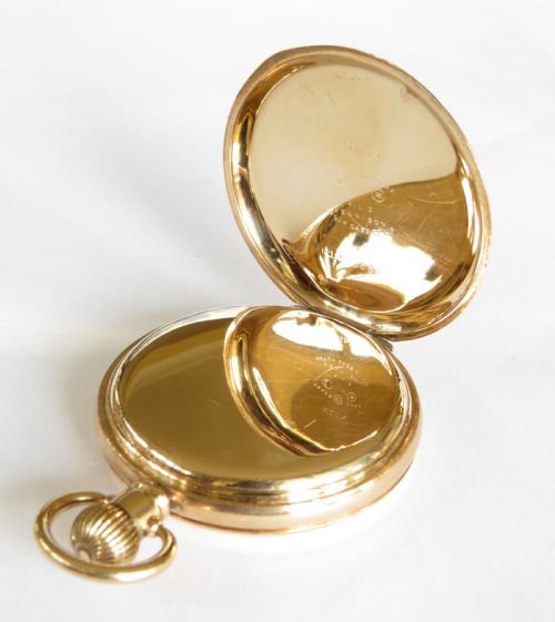 fig 1. Waltham full hunter pocket watch, 1926