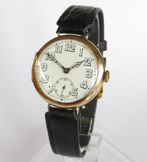 Gents 9ct Gold Vertex Wrist Watch, 1925