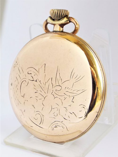 fig 1. Antique Waltham pocket watch, 1908.