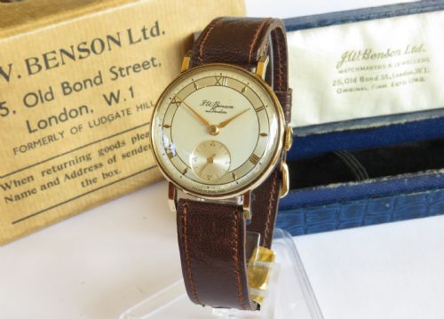 Gents 9ct Gold Smiths Watch for J W Benson