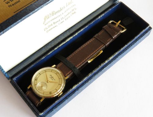 fig 1. Gents 9ct gold Smiths watch for J W Benson