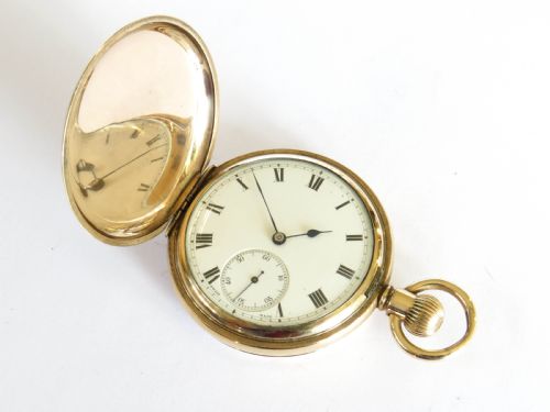 fig 1. 1920s Cyma full hunter pocket watch.