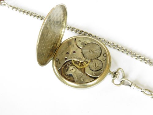 fig 2. 1930s Omega pocket watch with chain