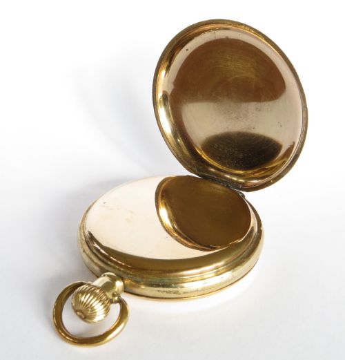 fig 1. Waltham Traveler full hunter pocket watch, 1905