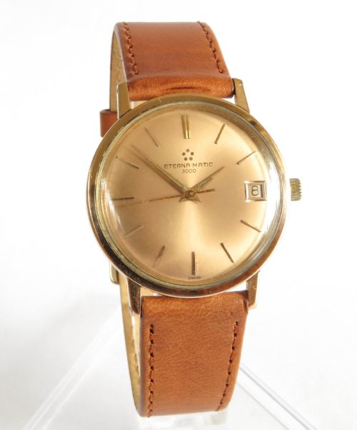 fig 1. Gents Eterna Matic 3000 automatic wrist watch