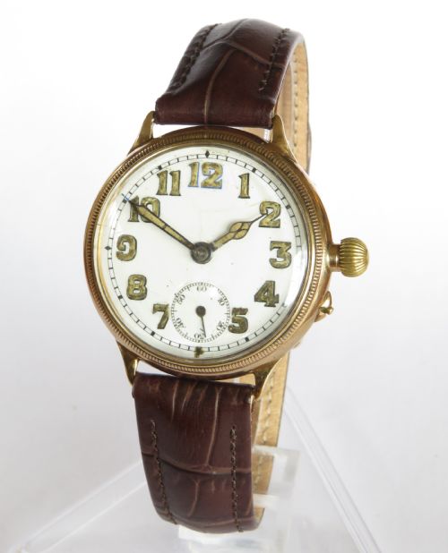 Gents 9ct Gold Wrist Watch, 1926
