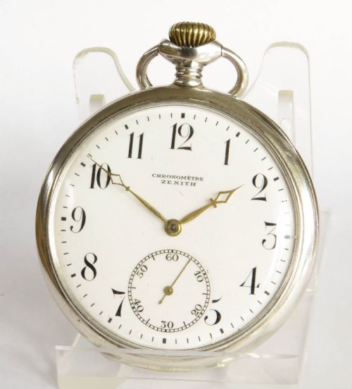 Antique Silver Zenith Pocket Watch