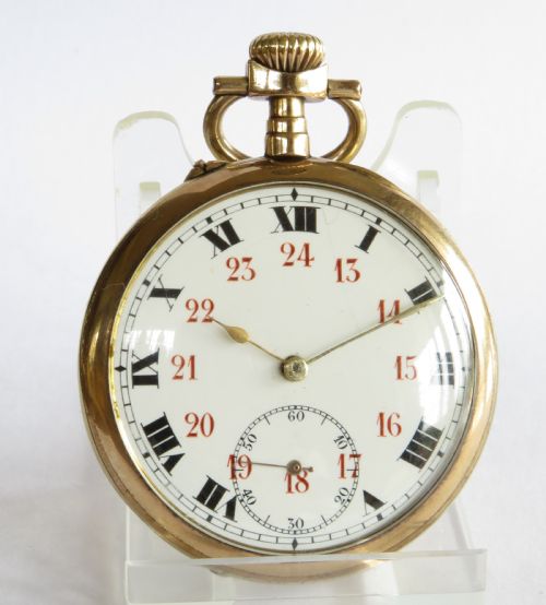 fig 1. Antique WW1 era pocket watch