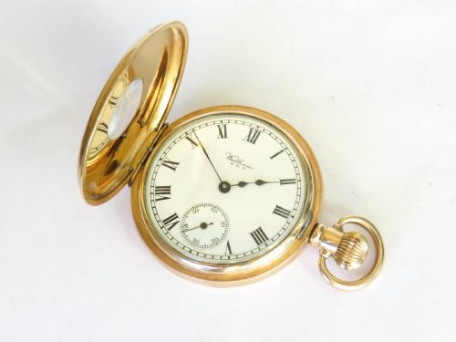 fig 1. 1925 Waltham half hunter pocket watch