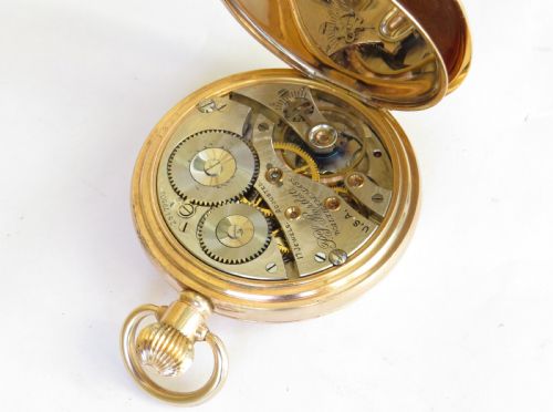 fig 3. 1925 Waltham half hunter pocket watch