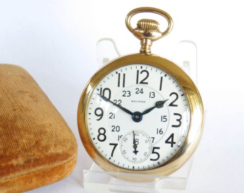 Antique Waltham Canadian Railroad Pocket Watch, 1918