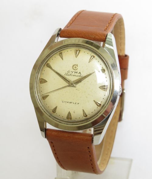 Gents 1950s Cyma Bumper Automatic Wrist Watch