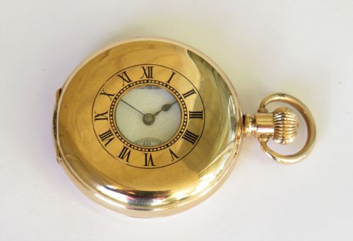 1903 Waltham Traveler Half Hunter Pocket Watch