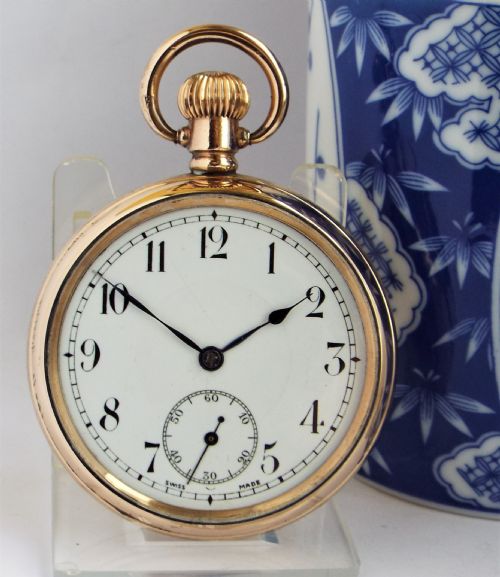 A1930s Derrick Stem Winding Pocket Watch.