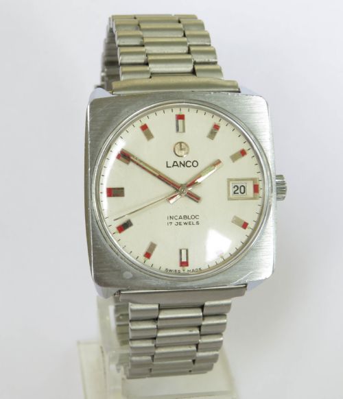 fig 1. Gents retro 1960s Lanco wrist watch