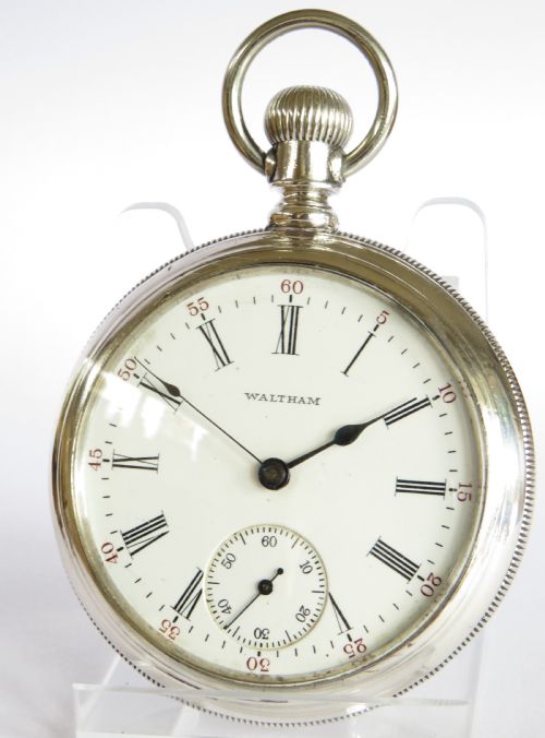 Antique Waltham Silver Pocket Watch, 1896