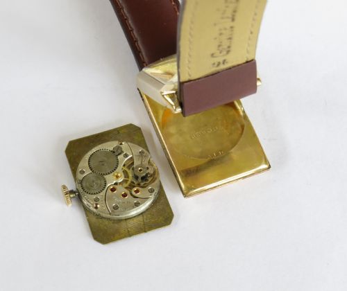 fig 2. Gents 9ct gold Cyma wrist watch for J W Benson