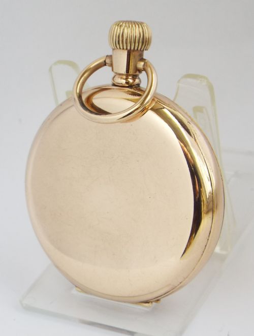 fig 1. A 1930s Satisfaction full hunter pocket watch by L Tieche Gammeter.