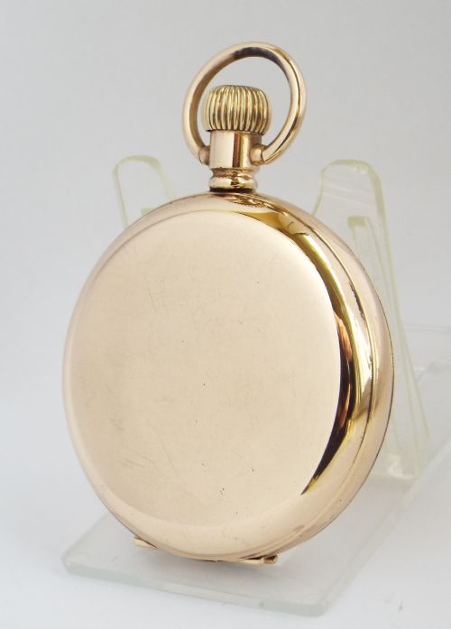 fig 2. A 1930s Satisfaction full hunter pocket watch by L Tieche Gammeter.