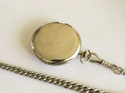 fig 2. Antique Zenith pocket watch and chain