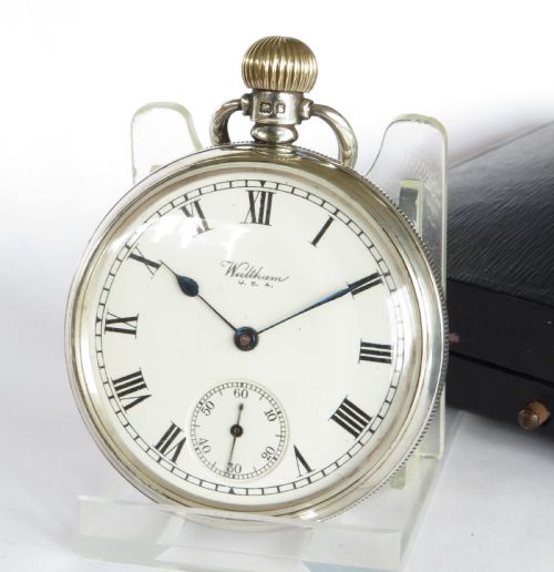 Silver Waltham Pocket Watch, 1930