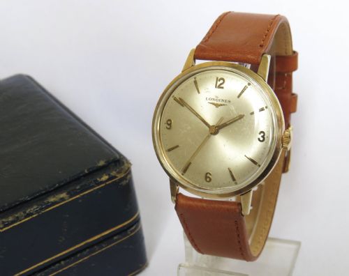 Gents 9ct Gold Longines Wrist Watch, 1967