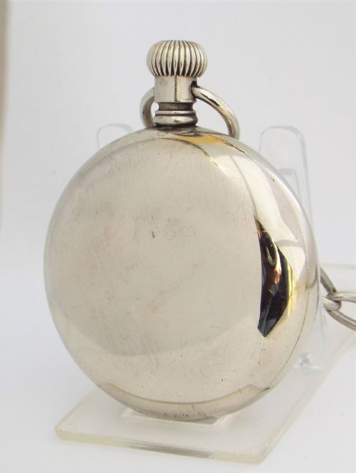 fig 2. 1914 Waltham Sterling pocket watch and chain.