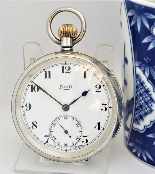 Antique Silver Limit Pocket Watch, 1917.