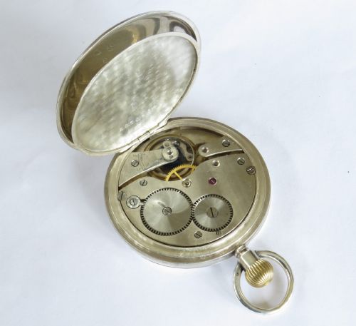 fig 2. Antique silver Syren full hunter pocket watch