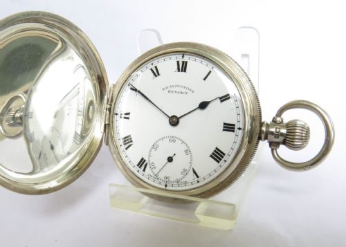1939 Silver Bravington Renown Full Hunter Pocket Watch