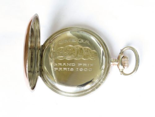 fig 2. Antique silver Omega pocket watch, 1912