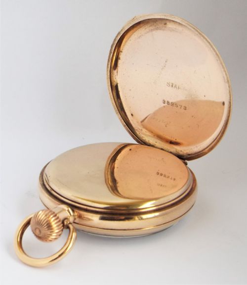 fig 2. 1910s Thomas Russell centre seconds chronograph pocket watch.