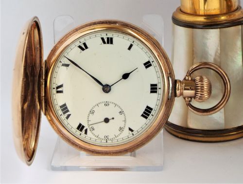 1920s Swiss Full Hunter Pocket Watch.