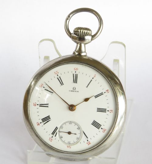 Antique Silver Omega Pocket Watch