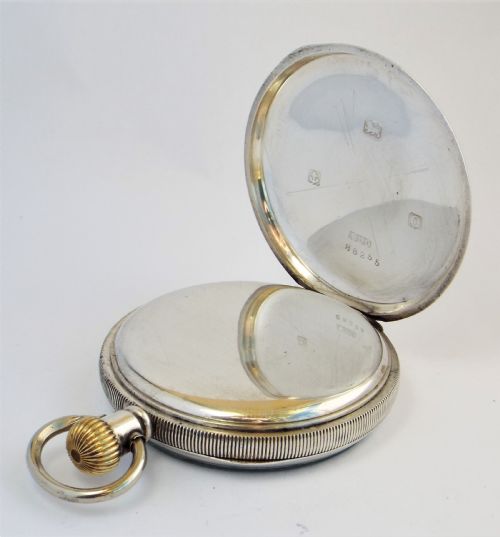fig 2. Antique silver Waltham Marquis pocket watch.