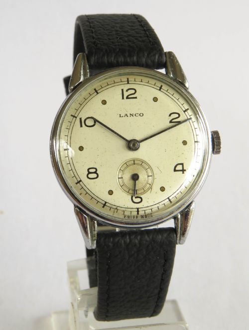 fig 1. Gents 1940s Lanco wrist watch