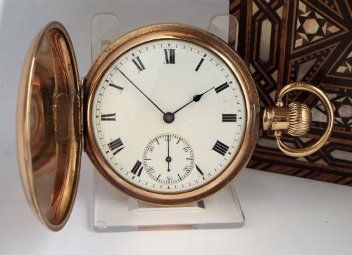 Waltham Traveler Full Hunter Pocket Watch, 1907.