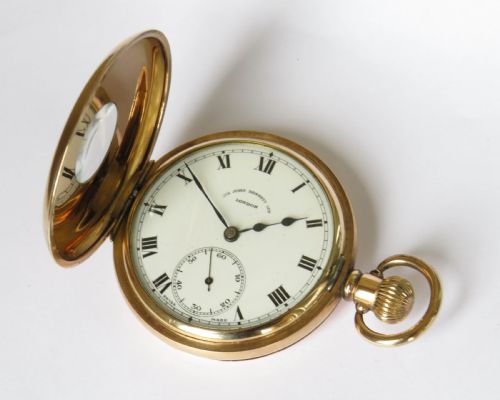 fig 2. Antique half hunter pocket watch, Sir John Bennett