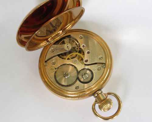fig 3. Antique half hunter pocket watch, Sir John Bennett
