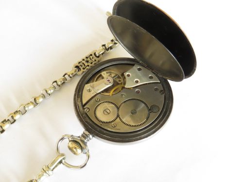 fig 1. 1930s Revue pocket watch and chain
