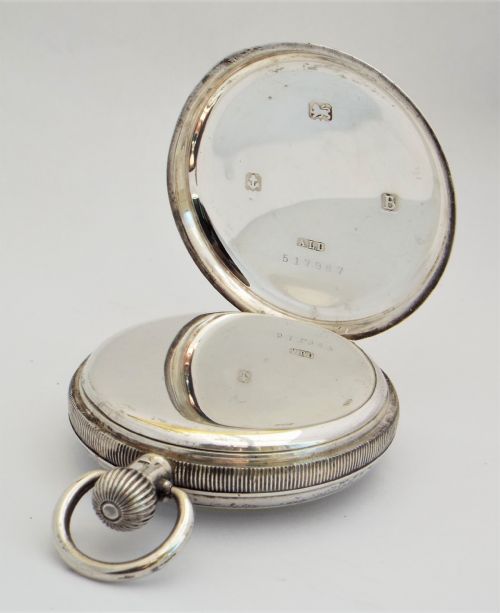 fig 2. Antique silver H Williamson Coventry pocket watch.