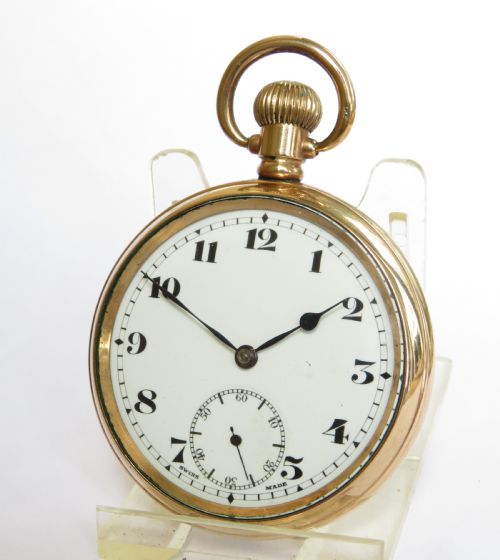 Antique 1920s Record Stem Winding Pocket Watch